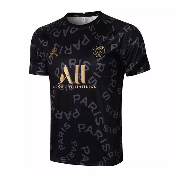 Trainingsshirt Paris Saint Germain 2021-2022 Schwarz Gelb Günstige Fußballtrikots